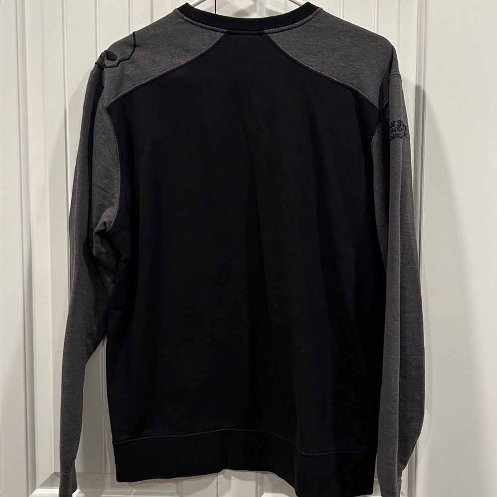 Harley-Davidson Men's Black and Gray Crewneck Sweater - Picture 2 of 6